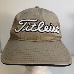 Titleist Khaki Baseball Cap with White Embroidered Logo